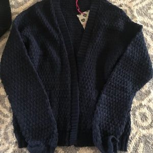 Navy blue cardigan